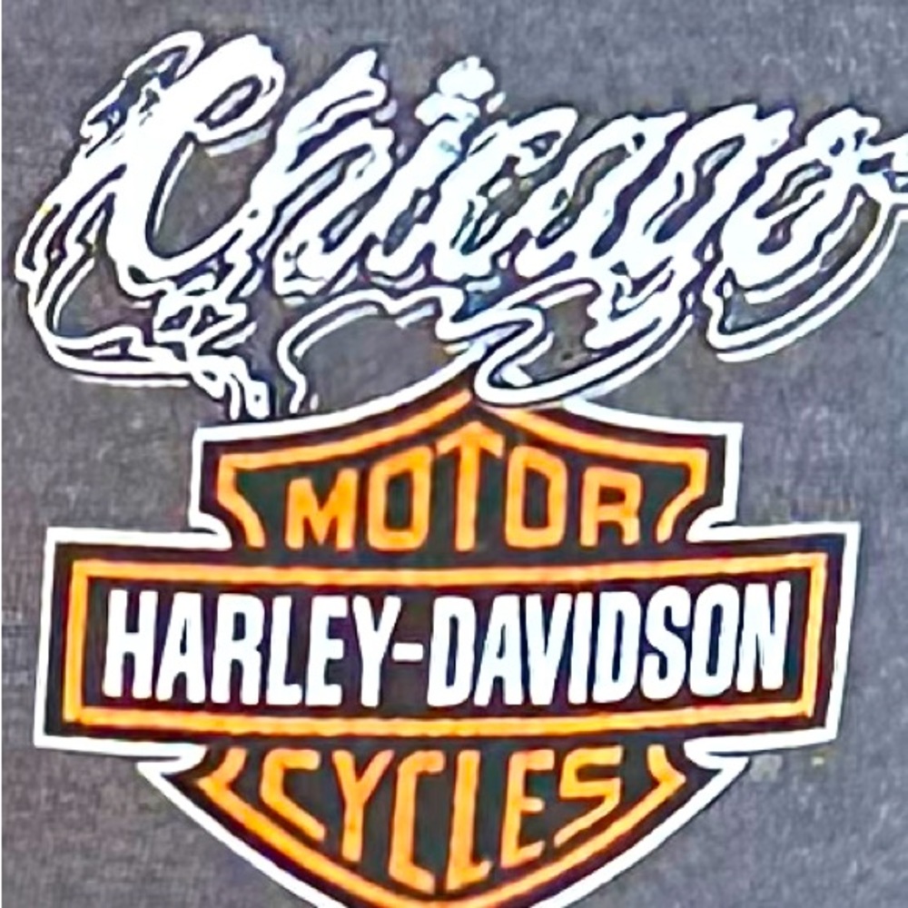 Harley Davidson Gangster T-Shirt, Chicago Harley Size L